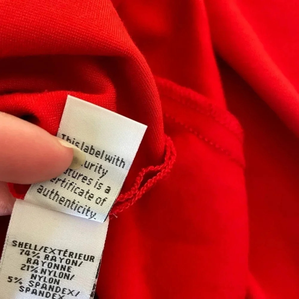 Diane Von Furstenburg red Carla knit mini dress - Picture 9 of 13